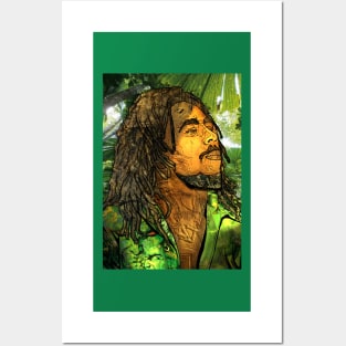 Rasta man Posters and Art